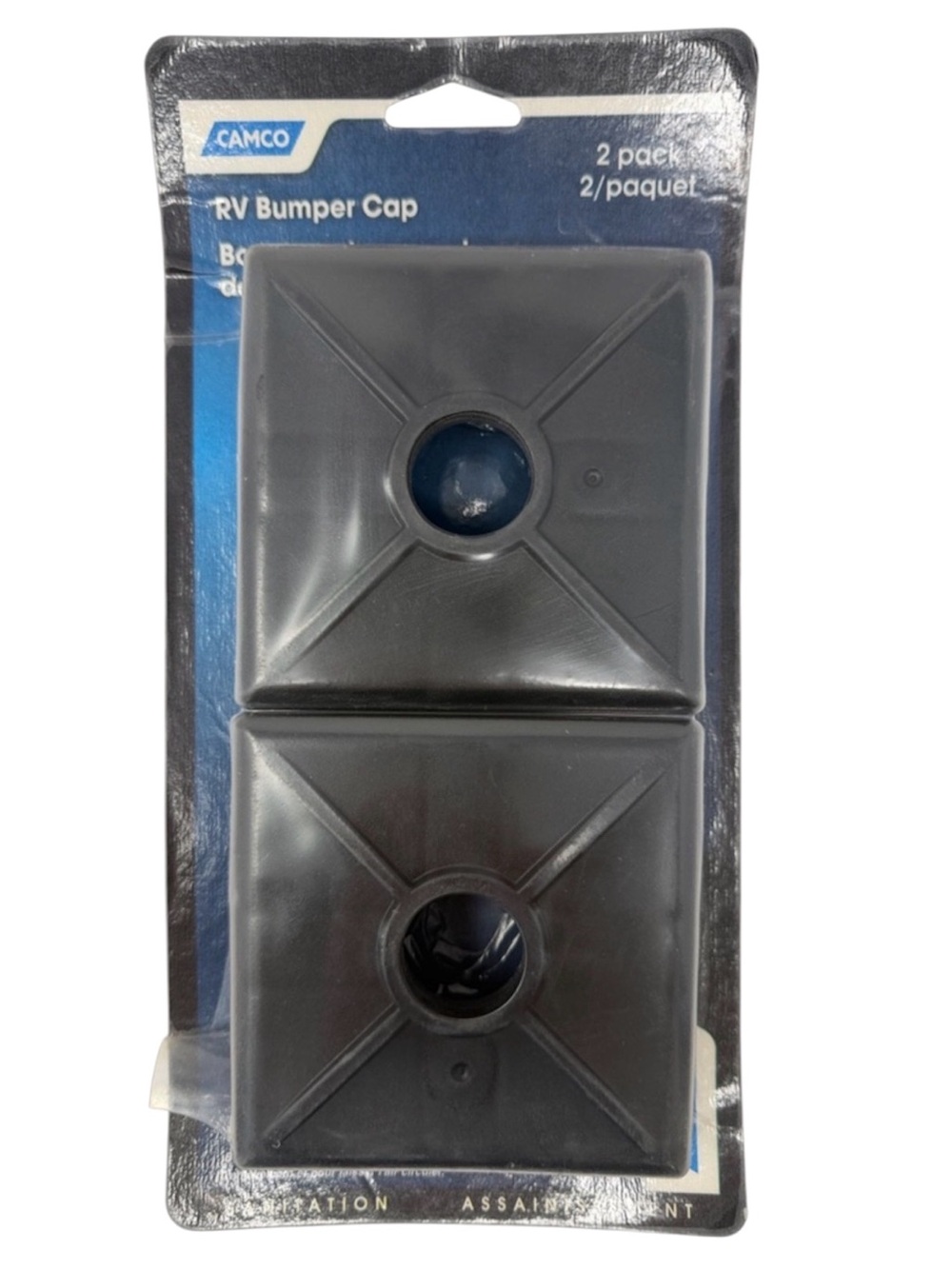 Camco RV Bumper Cap 2-Pack in Black
